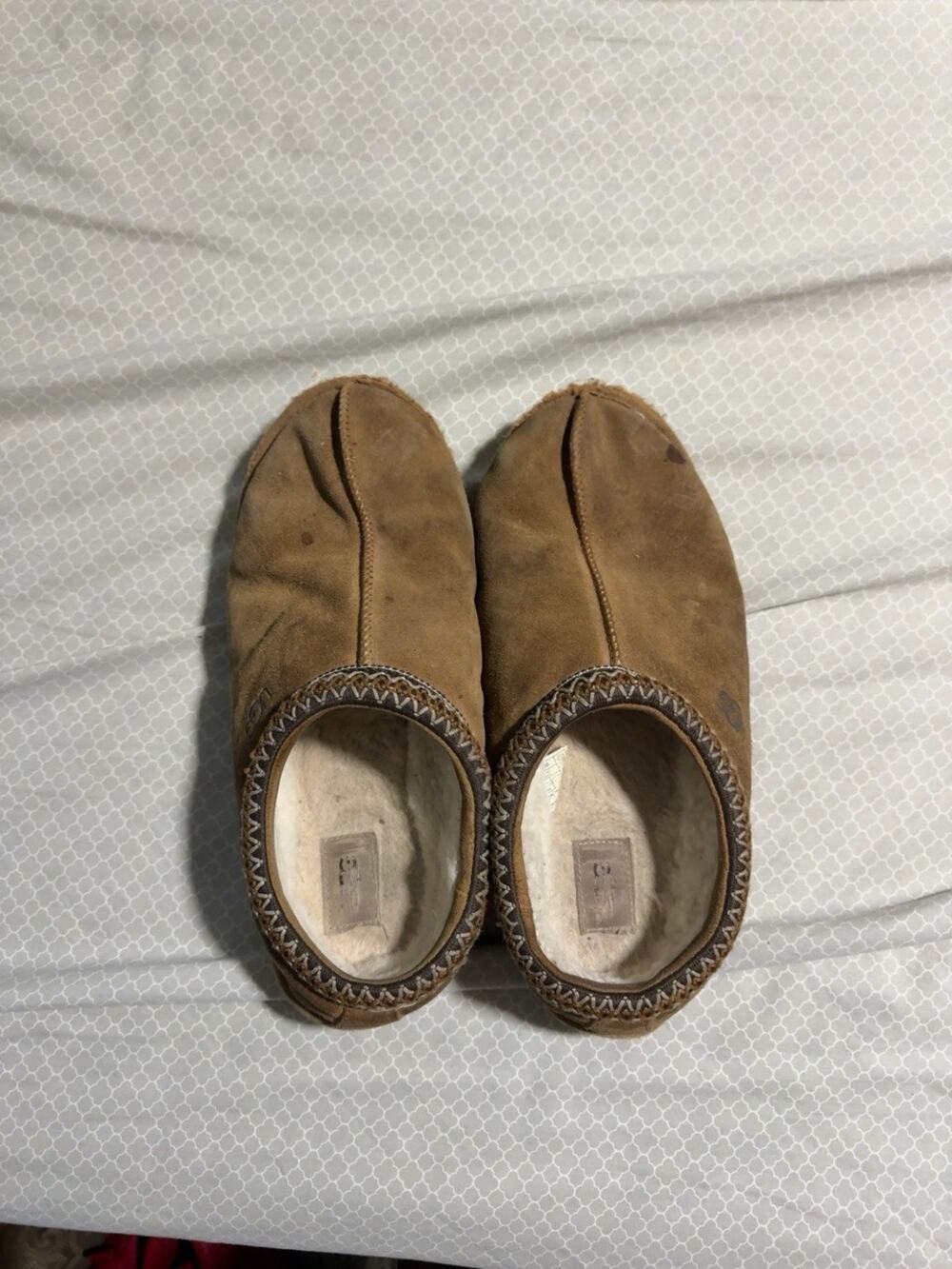 UGG Tasman Brown Suede Slippers Mens US 11 5950